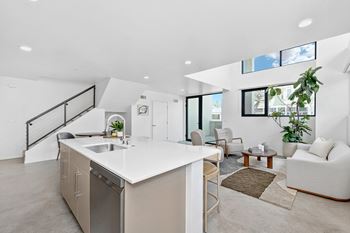 Two-story townhome layouts with gated street access*